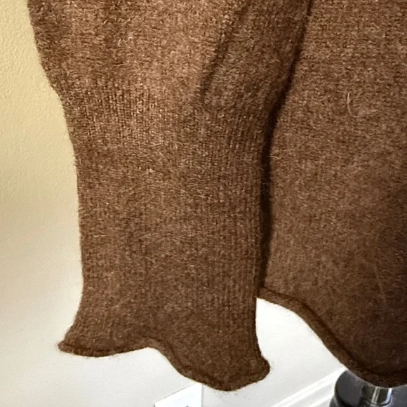 Tahari Cashmere Drape Front Cardigan in Rich Brown Sz XL NWT - Picture 3 of 7